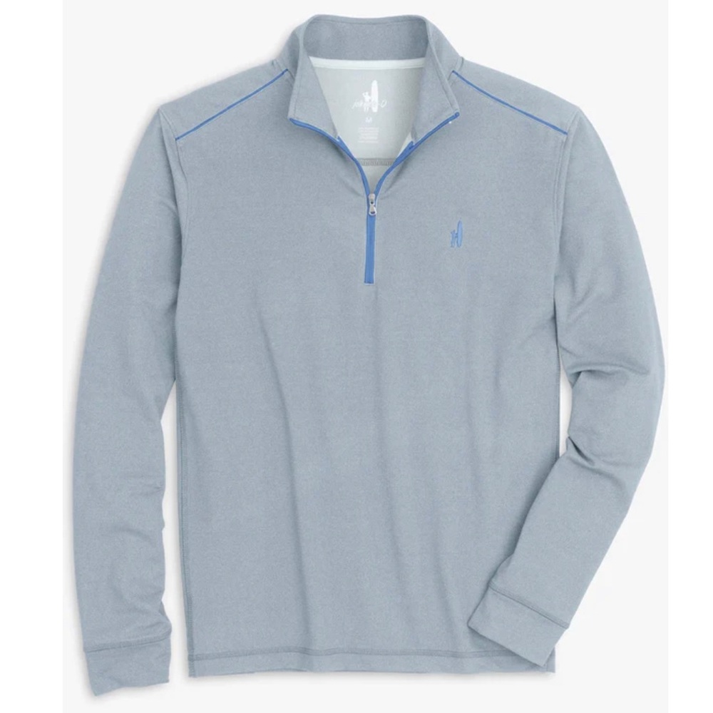 Johnnie-O Lammie 1/4 Zip Prep-Formance Pullover Size MED Cloudbreak NWT